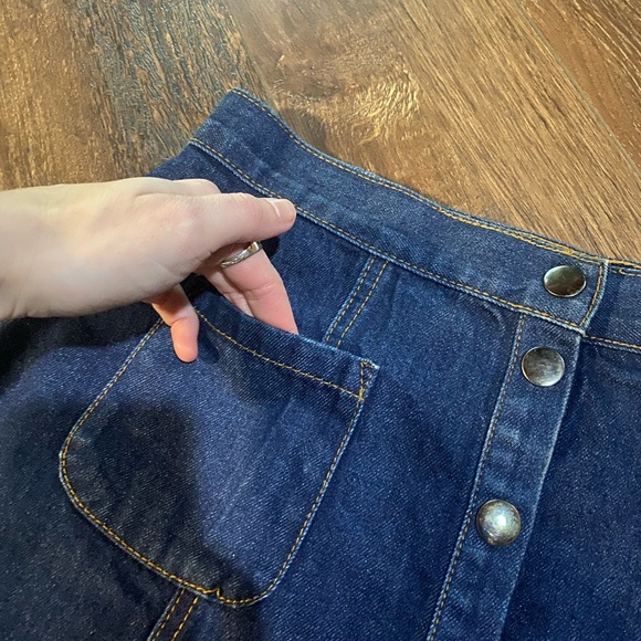 Urban Outfitters Denim Button-Front Skirt - Picture 2 of 6